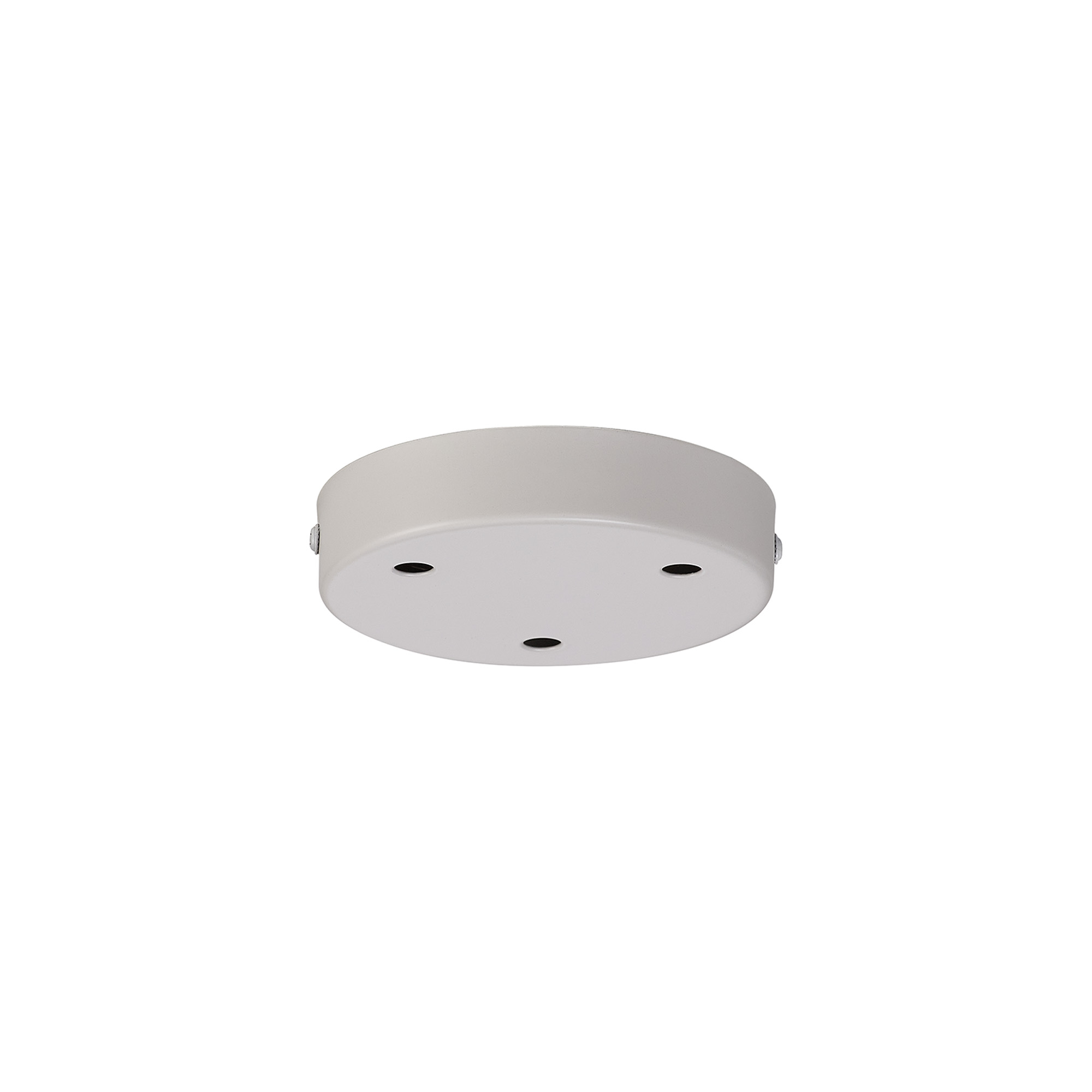 D0827WH  Hayes 3 Hole 12cm Round Ceiling Plate White